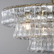 Amor Ghiaccio Glass Oval Chandelier 54