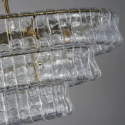 Amor Ghiaccio Glass Oval Chandelier 54