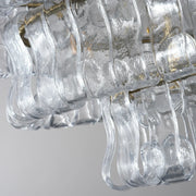 Amor Ghiaccio Glass Oval Chandelier 54