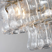 Amor Ghiaccio Glass Oval Chandelier 54