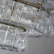 Amor Ghiaccio Glass Oval Chandelier 54