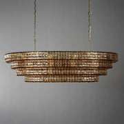 Amor Ghiaccio Glass Oval Chandelier 54