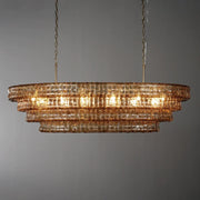 Amor Ghiaccio Glass Oval Chandelier 54