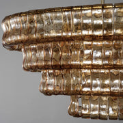 Amor Ghiaccio Glass Oval Chandelier 54