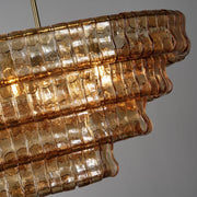 Amor Ghiaccio Glass Oval Chandelier 54