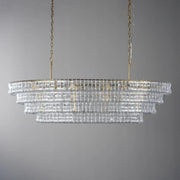 Amor Ghiaccio Glass Oval Chandelier 54