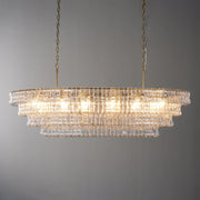 Amor Ghiaccio Glass Oval Chandelier 54
