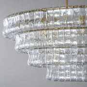 Amor Ghiaccio Glass Oval Chandelier 54