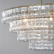 Amor Ghiaccio Glass Oval Chandelier 54