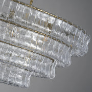 Amor Ghiaccio Glass Oval Chandelier 54