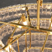 Amor Ghiaccio Glass Oval Chandelier 54
