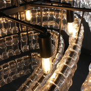 Amor Ghiaccio Glass Oval Chandelier 54