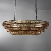Amor Ghiaccio Glass Oval Chandelier 54