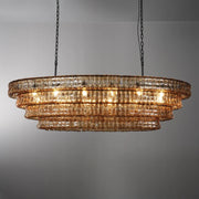 Amor Ghiaccio Glass Oval Chandelier 54