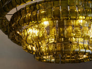 Amor 4-Tier Ghiaccio Glass Round Chandelier 36