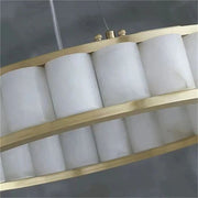 Alabaster Ring Chandelier