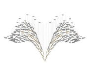 Glass Feathers Flying Chandelier