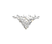 Glass Feathers Flying Chandelier