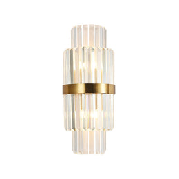 Gold Layered Crystal Wall Lamp