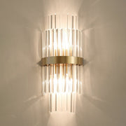 Gold Layered Crystal Wall Lamp