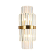 Gold Layered Crystal Wall Lamp