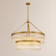 Grent 2-Tier Round  Crystals Chandelier 32