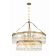 Grentl 2-Tier Round  Crystals Chandelier 32