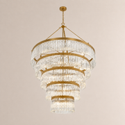 Grent 5-Tier Round Crystal Chandelier 48