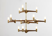 Guinevere 12 Light Modern Brass Chandelier - Joe Scog