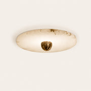 Median Alabaster Flush mount Wall Sconce