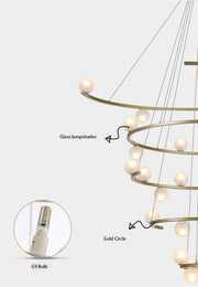 Modern Half Ring LED Chandelier
