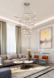 Modern Half Ring LED Chandelier