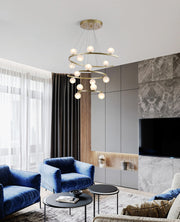 Modern Half Ring LED Chandelier