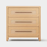 Haven Cane Oak 3-Drawer Chest 32
