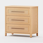 Haven Cane Oak 3-Drawer Chest 32