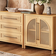 Haven Cane Oak 3-Drawer Chest 32