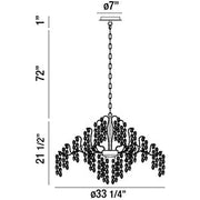 Campobasso Chandelier 11 lights 33 inches