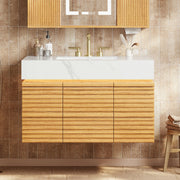 Indra Oak Bathroom Vanity & LED Mirror Set - Themodhome product image 05