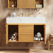 Indra Oak Bathroom Vanity & LED Mirror Set - Themodhome product image 12