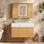 Indra Oak Bathroom Vanity & LED Mirror Set - Themodhome product image 13