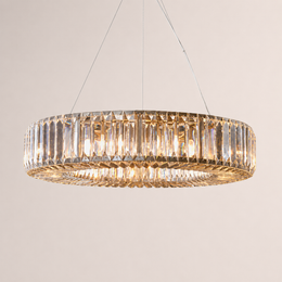 Keir Round Crystal Ring Chandelier 31