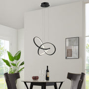 Knotted LED Dimmable Chandelier // Black