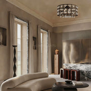 Cagora Crystal Sphere Flush Mount Ceiling Light