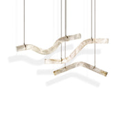 Alabaster Curved Chandelier