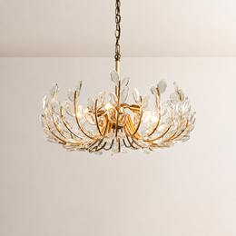 Liorien 6-Light Glass Petal Round Chandelier 26