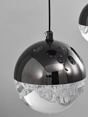Luminous Crystalline-Acrylic Orbs Chandelier