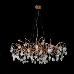 Modern Branch Chandelier Drop Flower D 31.5