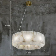 Alabaster Modern Round Chandelier 7 sizes