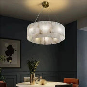 Alabaster Modern Round Chandelier 7 sizes