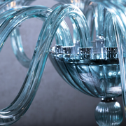 Marcella Venetian Blue Glass Chandelier 43